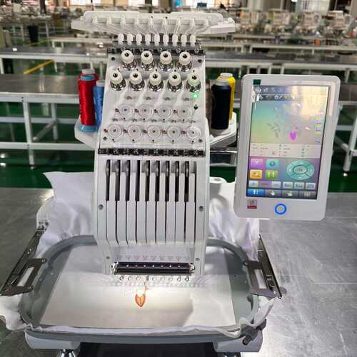 叶氏2026款全新家用型迷你机电脑绣花机成品衣服刺绣9针12针