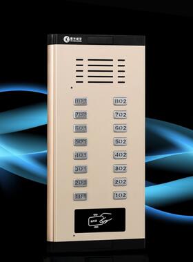 星光非视觉楼宇对讲数字主机N+1门机2*8单元门机Id刷卡设备