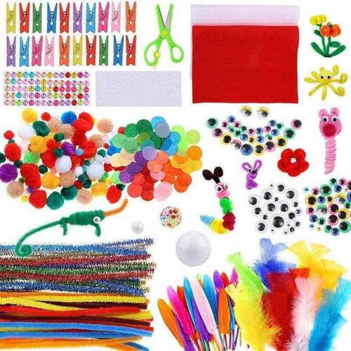 Arts and Crafts Supplies for Kids DIY Crafting School Kinder