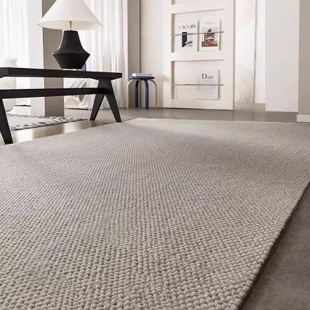 机织羊毛地毯代LMN纯色现简约风茶轻奢风客厅几卧室书房垫地防滑