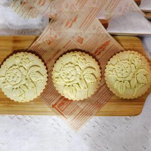 1PC Rose Christmas with Patterns Mold Cookie Wood Flower