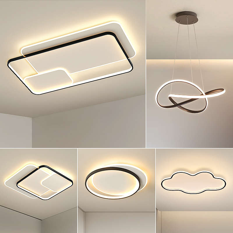 主2025客厅年灯灯套餐大气现代组合中山简约方形吸顶灯灯具新款