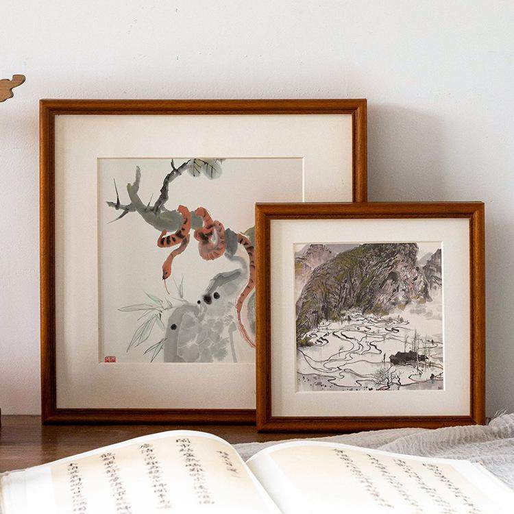 画框画框字画装裱DIY亲子装饰画