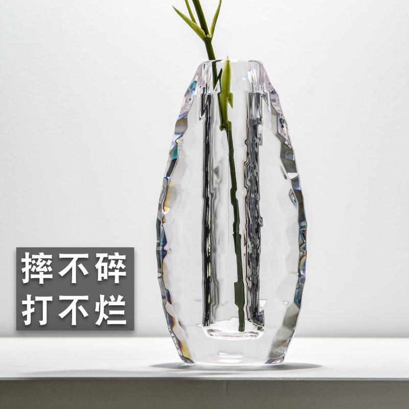 北欧小花瓶插花透明PC有机玻璃防摔客厅简约现代装饰小清新摆件