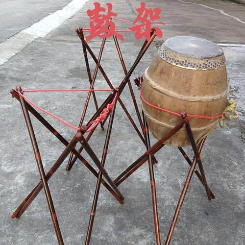 堂鼓架,二鼓,小鼓,班鼓架。书鼓架子 书鼓 京东大鼓 三脚架便携