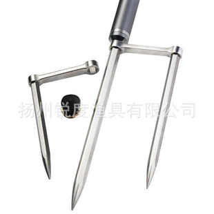 途酷钓鱼伞不锈钢地插万向钓伞专用三脚地插内嵌式防风地插转换头