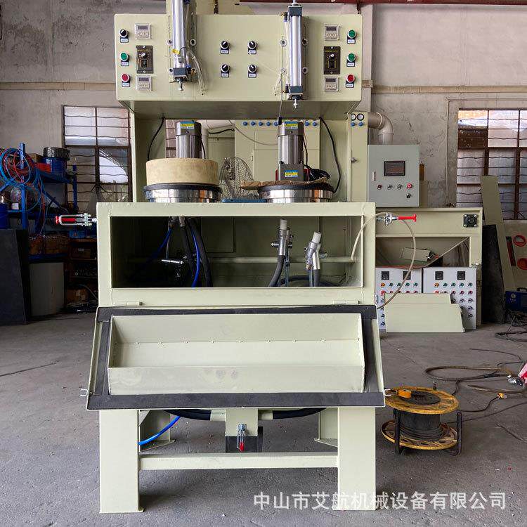 厂家直销双工位喷砂机自动喷枪打砂保温杯内胆电镀前处理喷砂机