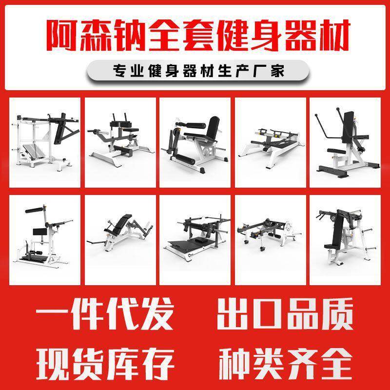阿森纳健身器材健身房铁馆推肩胸拉背哈克倒蹬训练器可调式耐用