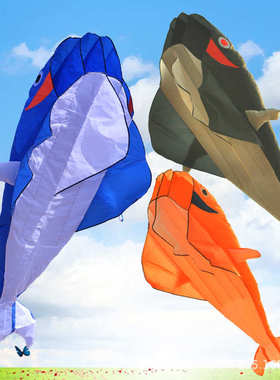 批发潍坊风筝软体海豚立体卡通3D Kite儿童风筝无骨架厂家直销