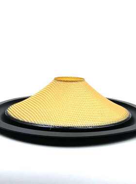 8寸喇叭橡皮边盆35芯黄色编织盆喇叭维修配件喇叭盆外径195mm