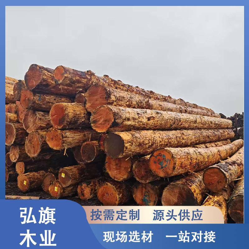 花旗松原木材料规格齐全防腐建筑花旗松古建户外防腐圆柱斗拱
