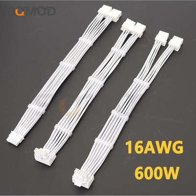 RTX40系2x8pin 8PIN转16Pin 12VHPWR 90度弯头新显卡连接线 白色