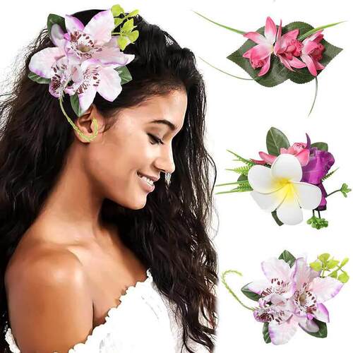 Boho Flower Small Hair Clips Barrette Women Hair Accessories