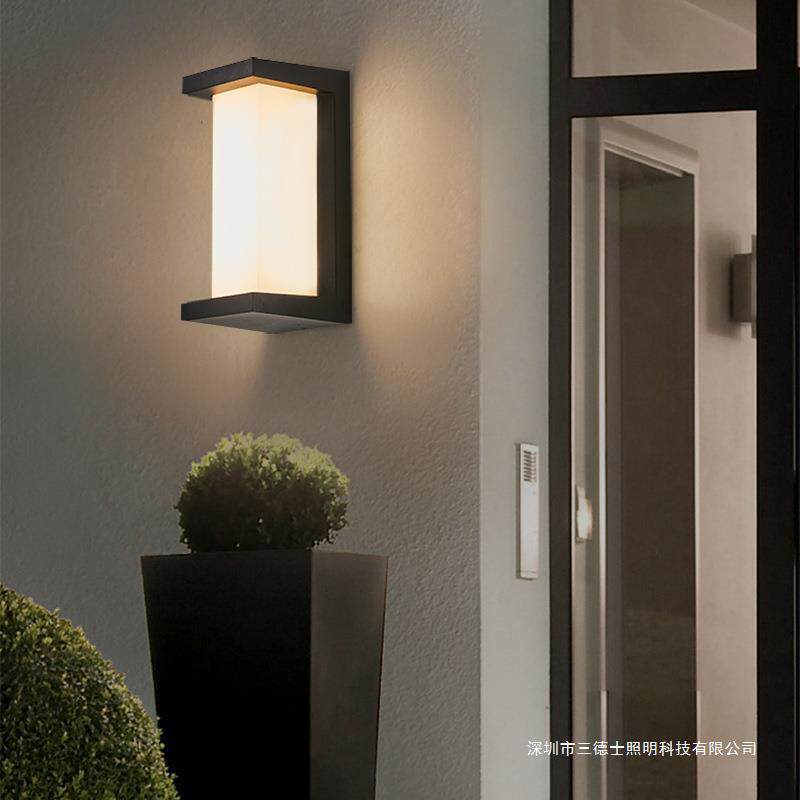 户外壁灯防水过道楼梯庭院门口室外led超亮防水灯阳台浴室墙壁灯