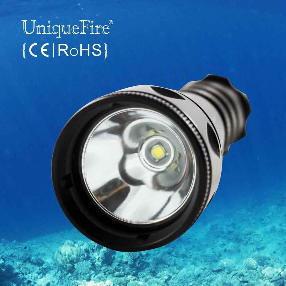 UniqueFire DT2 1200流明XM-L2 LED超亮潜水手电筒