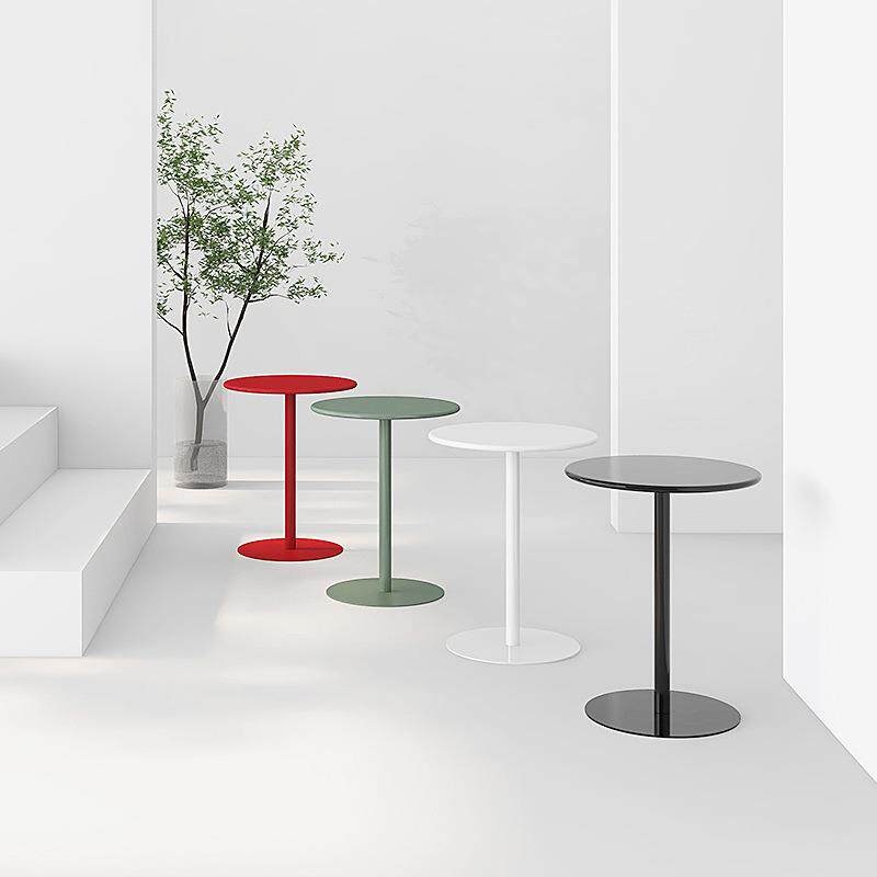 沙发边几小尺寸角几铁艺网红迷你小茶几卧室床头小圆几阳台小圆桌