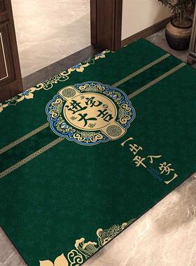 硅藻中式入户门垫绿色进户门地垫客厅玄关脚垫浴室卫生间防滑地垫