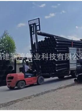 HDPE双壁波纹管塑料排水管DN600pe波纹排水排污管双臂波纹管