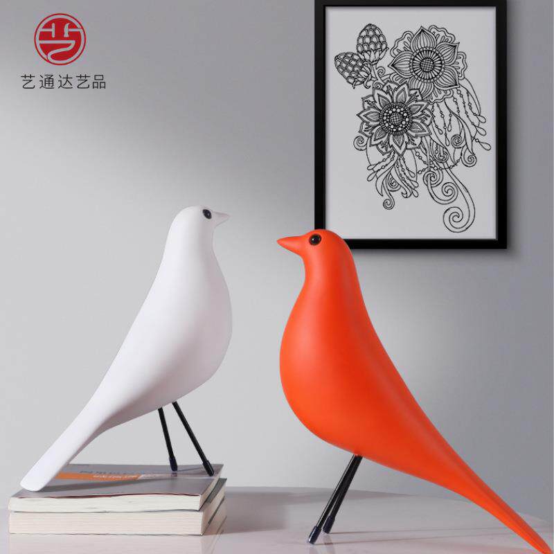 摆件ins软装小鸟摆件树脂工艺品现代简约桌面创意家居装饰