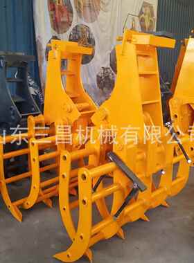 棉花抓草夹子销售+4抓木器挖掘机棉花抓销售