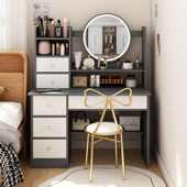 主化妆小型家用出租屋简约卧室一体桌梳妆台现代小型化妆台卧新款