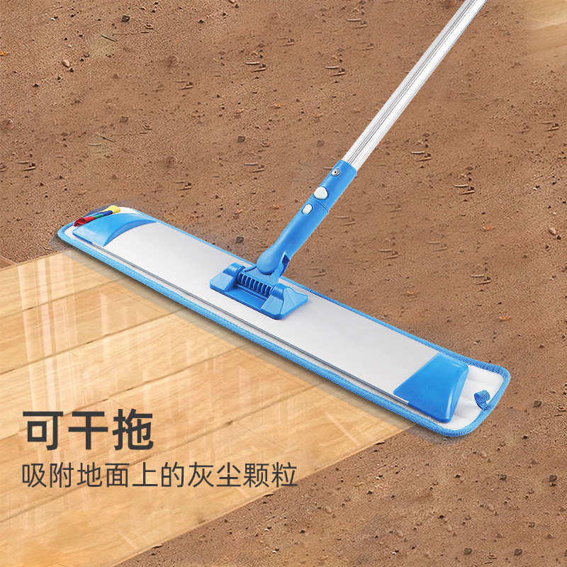 铝板尘推粘扣拖把医院酒店物业纤维清洁吸水旋转懒人平板拖把批发