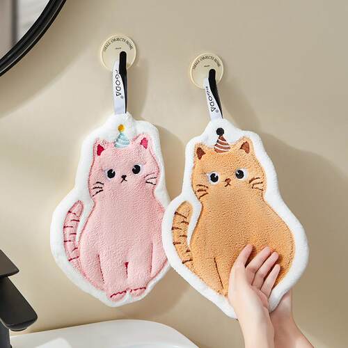 New Arrival: Adorable Cartoon Kitten Design Kitchen Hand Tow