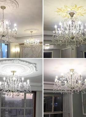 法式水晶大吊灯客卧SA1026-9华室餐厅书房气奢高档欧式公厅主轻奢