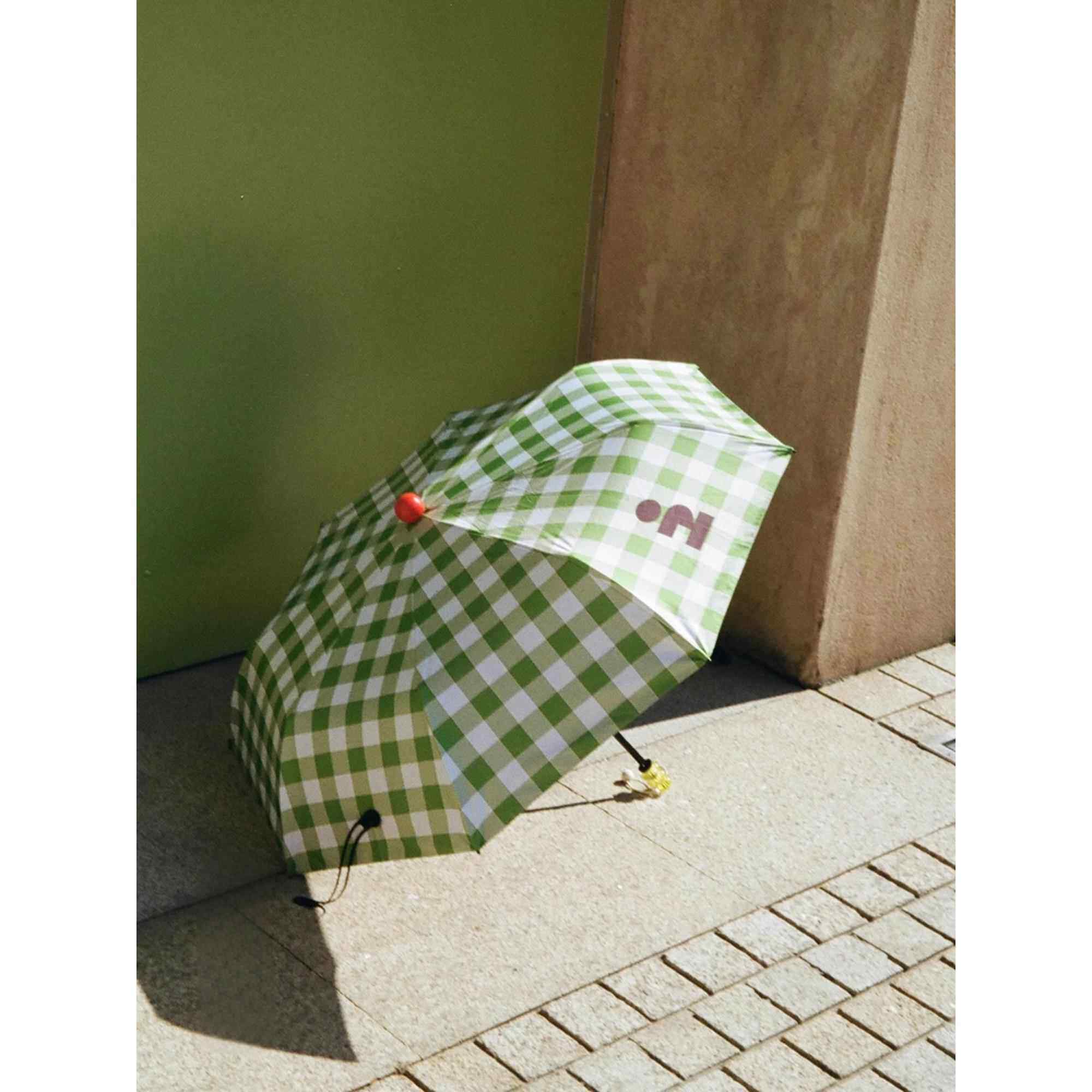 塔吉森林网格&ldquo;阳光或雨天伞绿色格纹创意折叠太阳伞遮阳伞便携式