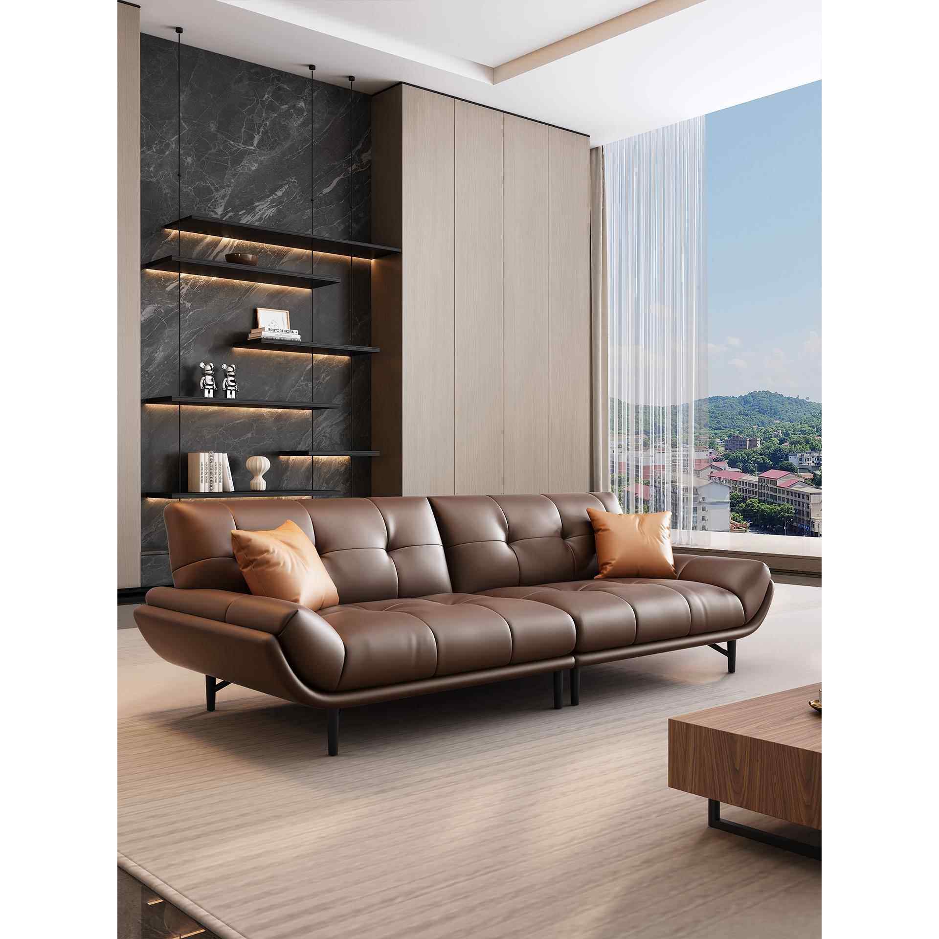 真皮简约现代办公室沙发三人位意式商务会客洽谈休闲接待茶几组合,商业/办公家具,沙发,淘宝优惠券,粉丝福利购,淘宝优惠卷