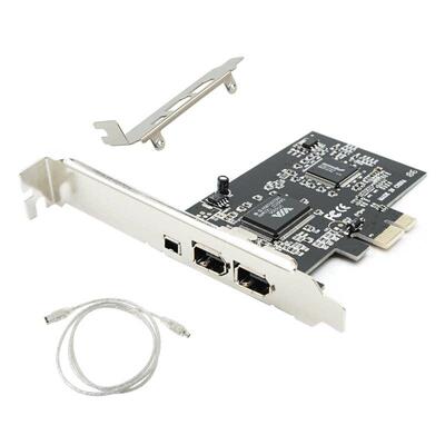 台式PCI-E1394卡 DV HDV高清影片采集卡火线 线卡PCIE1X接口 VIA