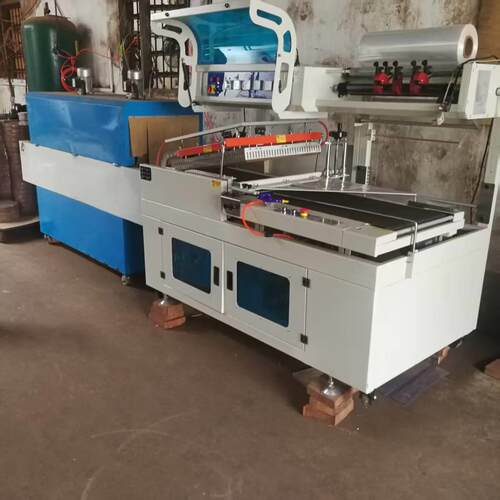 550L型全自动封切机木砧板竹菜板热收缩膜包装机切菜板封膜机