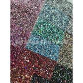 厂家直销新款 特殊格丽特闪亮混彩不规则厚片格利特人造革PU