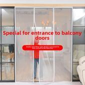 防蚊纱门砂门帘魔术贴不干胶入口阳台卧室推拉门农村房屋门窗砂