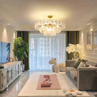 法式 轻奢客厅吊灯现代简约网红水晶创意温馨浪漫卧室房间主卧灯具