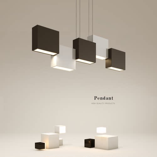 创意吊灯简约现代led餐厅灯长条客厅灯卧室灯网红餐桌灯中山灯具