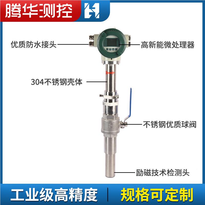 厂200生产插式电磁入流量计家智能高精度远传液体污自来水水流量