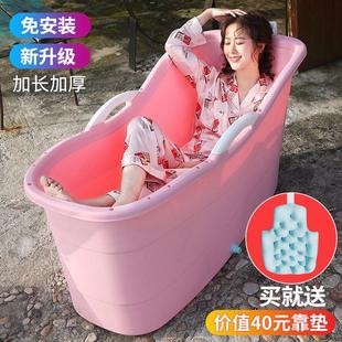 新款 压缩泡澡桶小型家用式 大人折叠全身双可移动简易便携浴缸