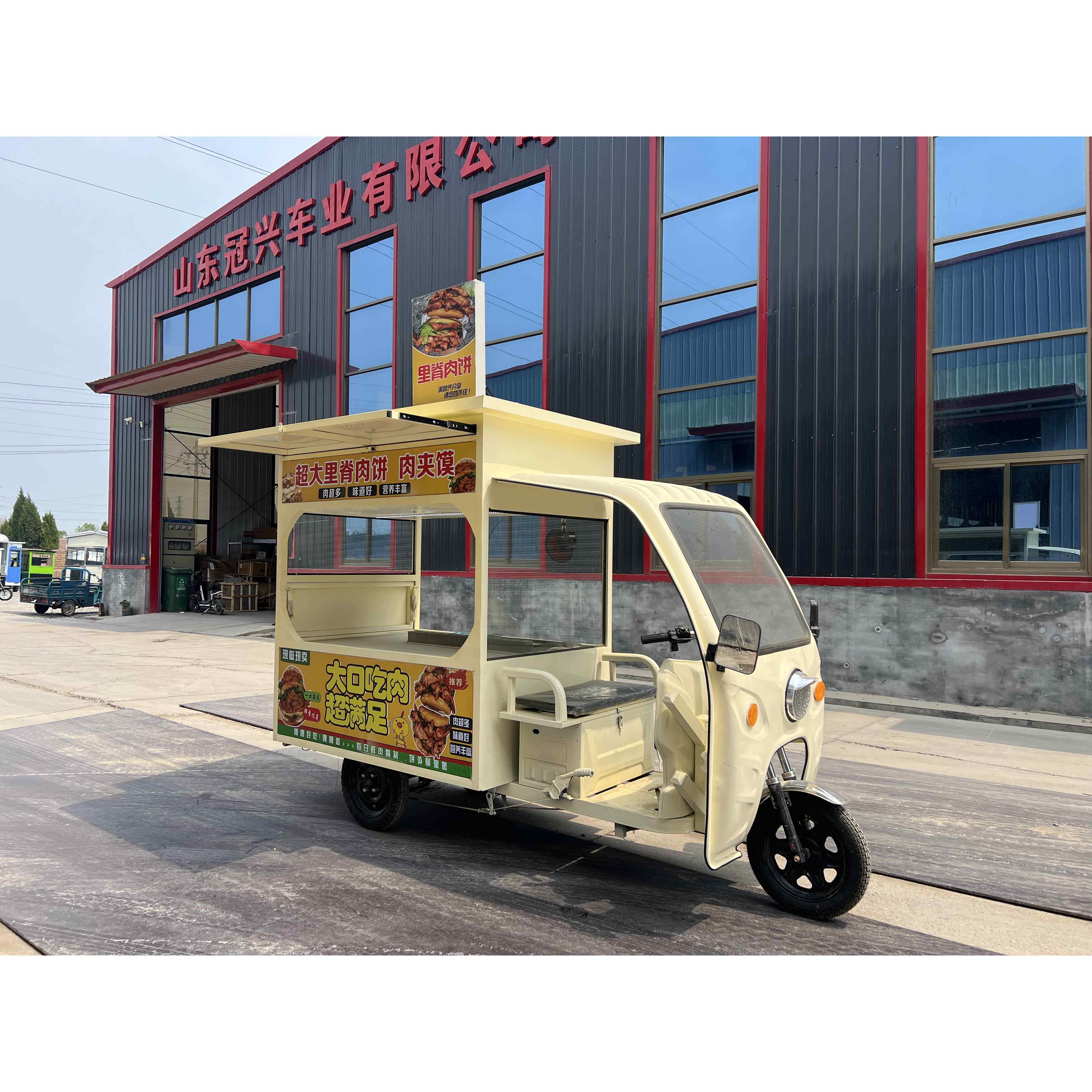 多功能电动三轮小吃车商用夜市摆摊餐车烧烤里脊肉饼车售卖早餐车