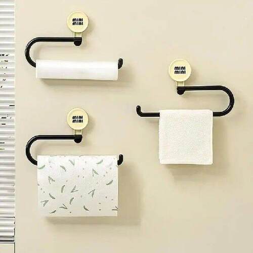 Paper Towels Holder Suction Cup Wall Mount Kitchen Towel