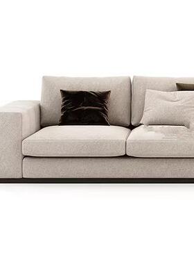 后现代轻奢布艺沙发组合简约北欧异形弧形风格客厅酒店样板房沙发