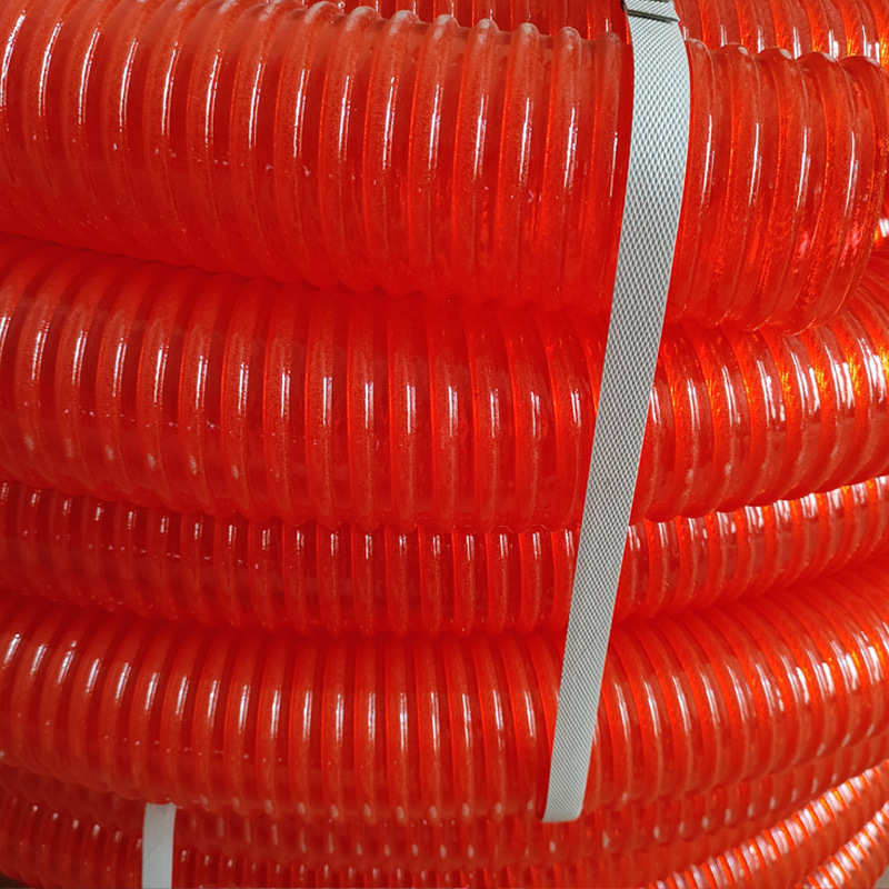 厂家批发PVC塑料牛筋管 增强吸粮机管 吸沙管吸红虫管螺旋牛筋管