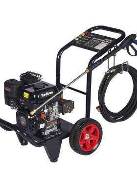 百力通款7hp汽油机洗地机曲轴铜泵150公斤压力高压水流清洗机