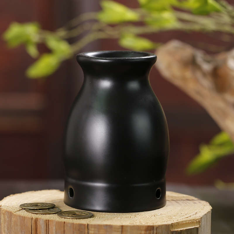 双层艾灸罐陶瓷刮痧艾灸杯器具家用艾灸盒温灸仪器魔灸罐