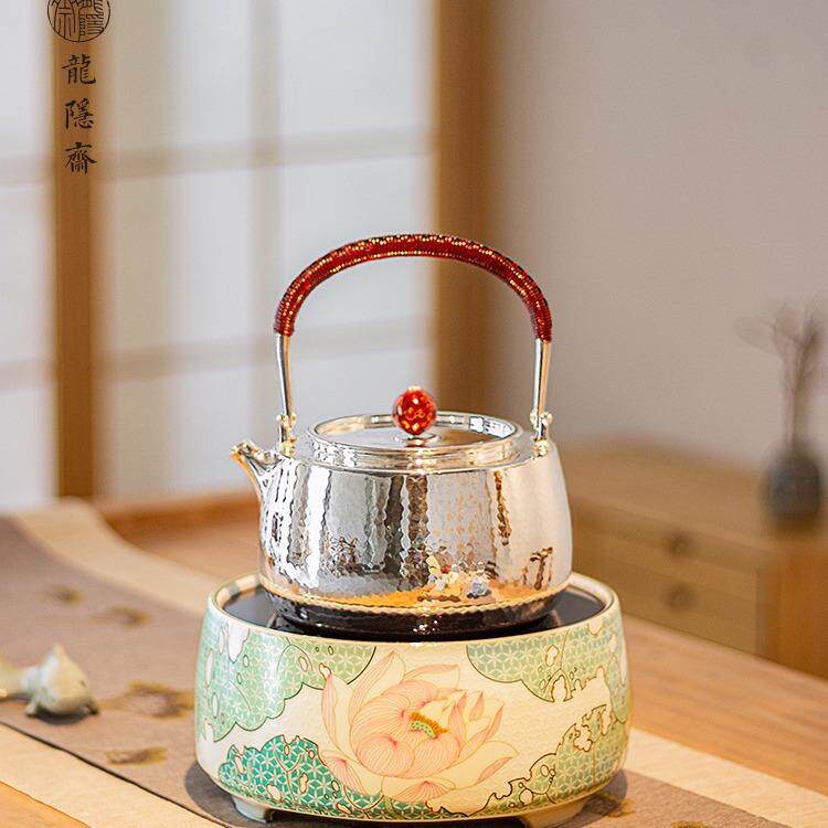 龙隐斋电陶炉家用煮茶炉器新款小型台式静音烧水壶铁银壶铜壶专用