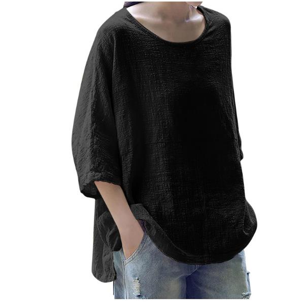 Autumn large cool size three-quarter for cotton pullover