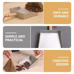 Dustpan Metal Table Top Mini Small Stainless Steel Set