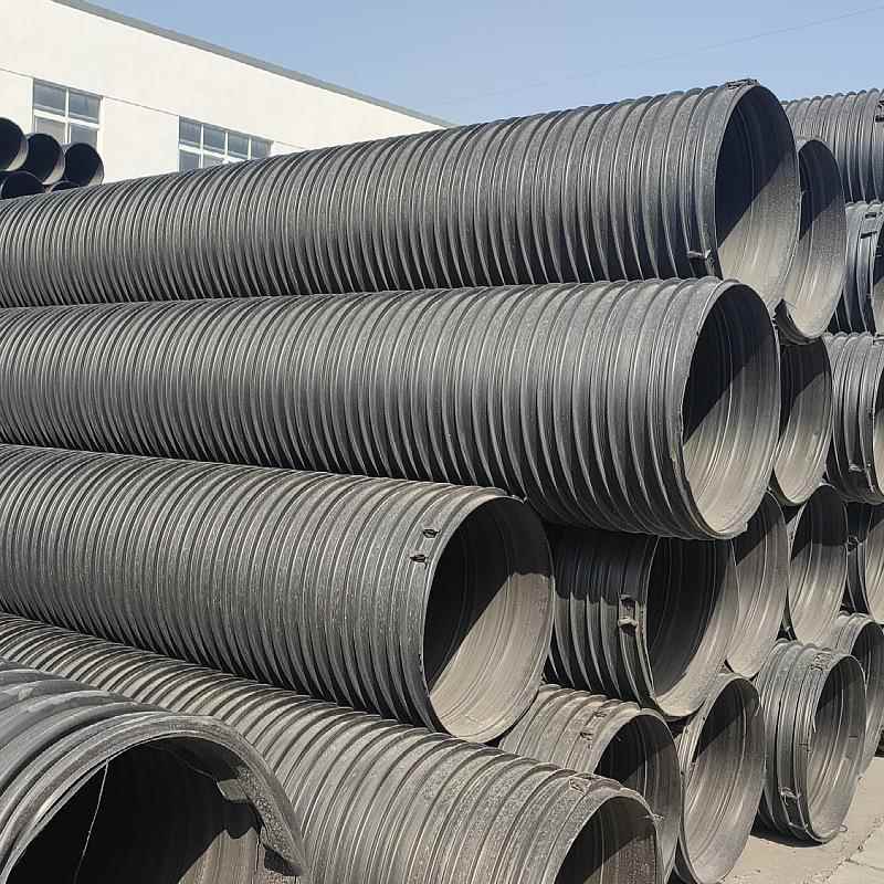 hdpe塑钢缠绕管埋地高抗压排水排污pe缠绕管