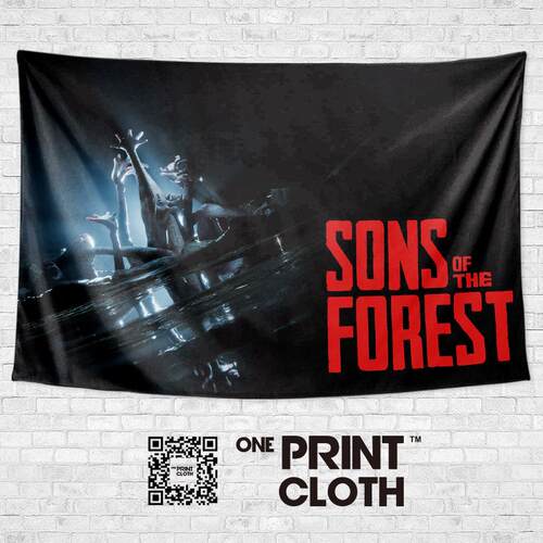 森林之子Sons Of The Forest冒险生存游戏周边海报装饰背景布挂布