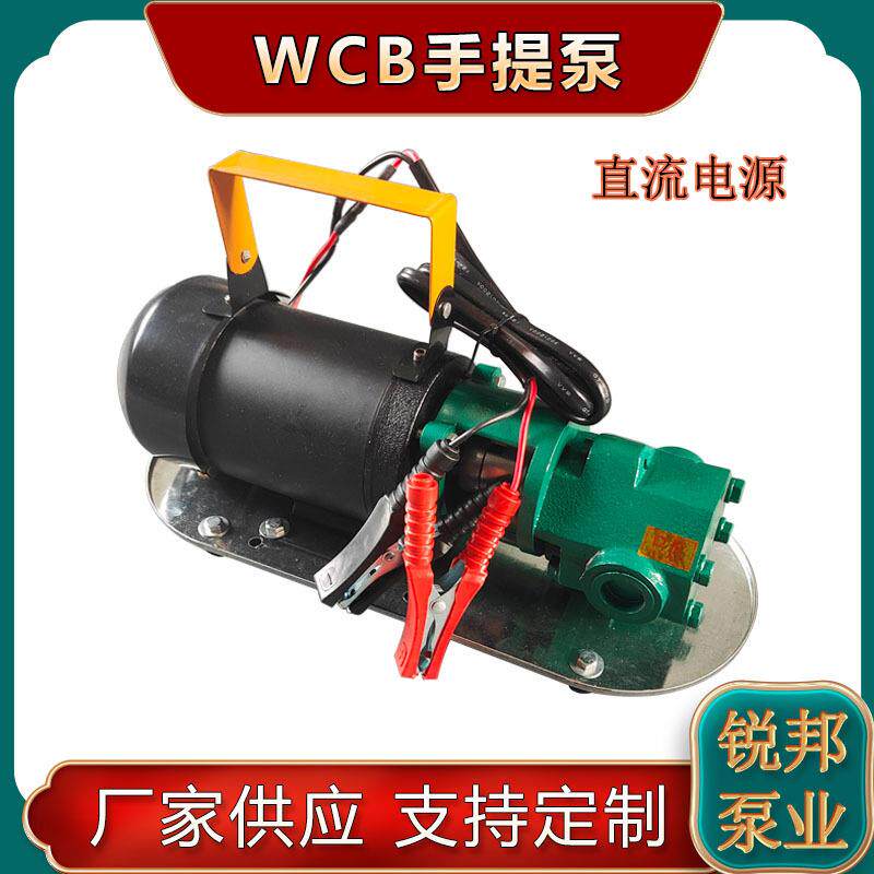 供应直流wcb50手提式12v电动齿轮泵便携抽油泵柴油泵自吸水泵小型